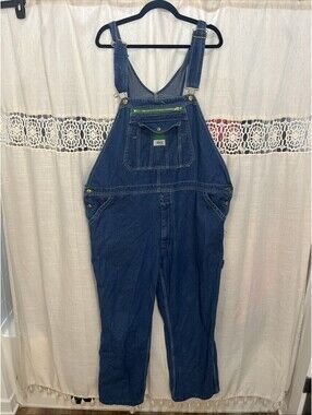 Liberty Denim Bib Overalls Men’s 40x30 Carpenter Blue (G)